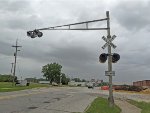 Looking north at the northern crossing on Frederick Avenue